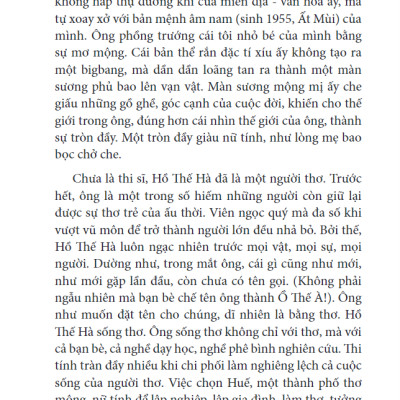 Thơ Hồ Thế Hà & Giấc Mơ Cỏ Hát - Chuyên Luận