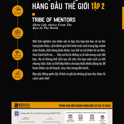 BIZBOOKS - Bộ 2 Cuốn Sách Lời Khuyên Từ Những Nhà Cố Vấn Hàng Đầu Thế Giới – Tribe Of Mentor (Tập 1 + Tập 2)– MinhAnBooks