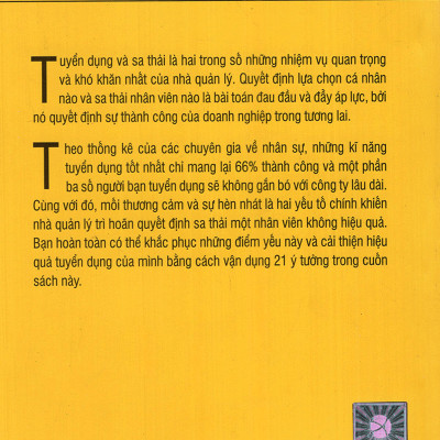 Thuật Tuyển Dụng Và Sa Thải ( tặng kèm bookmark Tuyệt Đẹp )