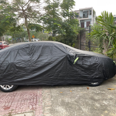 Bạt phủ ô tô Kia Sedona chất liệu Polyester - màu đen cao cấp MACSIM màu đen - sử dụng trong nhà và ngoài trời