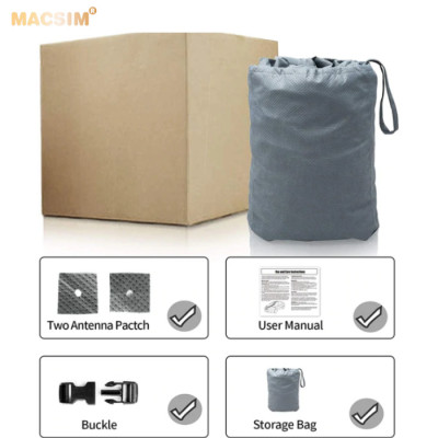 Bạt phủ ô tô chất liệu vải không dệt 3 lớp cao cấp thương hiệu MACSIM cho xe ô tô BMW 3 Series - màu ghi