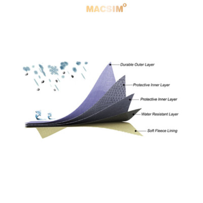 Bạt phủ ô tô chất liệu vải không dệt 3 lớp cao cấp thương hiệu MACSIM cho xe ô tô BMW 3 Series - màu ghi