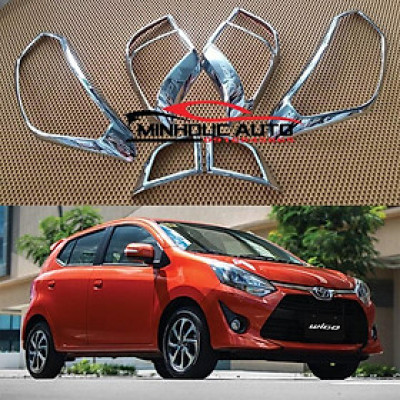 Bộ ốp đèn trước sau Toyota Wigo