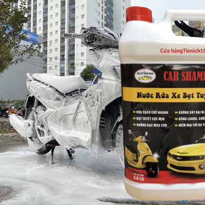 Nước rửa xe bọt tuyết Car Shampoo 5 lít cho ô tô xe máy 