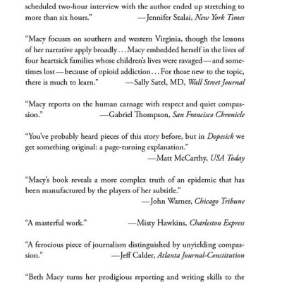 Dopesick: Dealers, Doctors, And The Drug Company That Addicted America