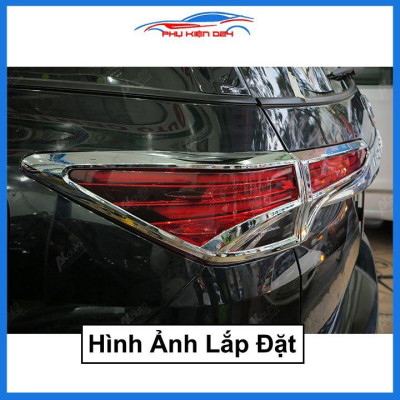 Ốp viền đèn pha hậu mạ crom Fortuner 2012-2016, 2017-2019, 2021-2022 chống trầy trang trí bảo vệ xe