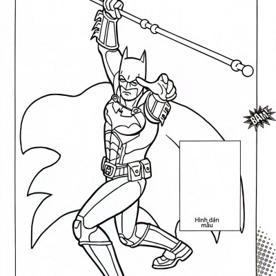 Dán Hình Và Tô Màu - Superhero - Batman (Tái Bản 2024)