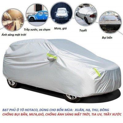 Bạt vải dù oxford bảo vệ xe ô tô, áo trùm oto Mazda 3, Hyundai Elantra, Honda Civic, Toyota Corolla Altis, Peugeot 408