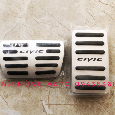 Bộ ốp bọc chân ga, chân phanh cho xe Honda Civic 2016-2021