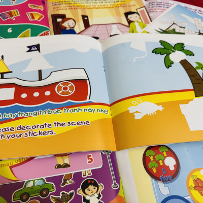 Sách- Combo 6 Cuốn sách Miếng dán Thông minh cho bé - My First Sticker Book (Phát triển Tư Duy và Khả năng Sáng tạo)