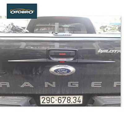 Ốp Tay + hõm cốp xe dành cho Ranger  màu đen  đời 2016-2019