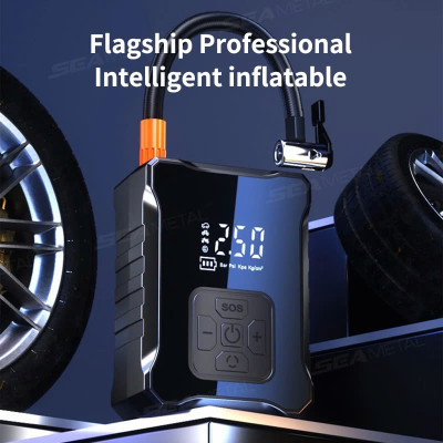 Máy Bơm Lốp Xe Máy Xe Đạp Không Dây Thế Hệ Mới 2025 150PSI LED Display Nhỏ Gọn Mạnh Mẽ Tự Động Ngắt Khi Đủ Hơi