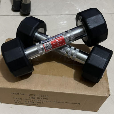 Tạ tay bọc cao su Iron Grip 15KG 1 quả T THIEN TRUONG SPORT 