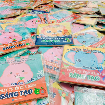 Sách- Combo 6 Cuốn sách Miếng dán Thông minh cho bé - My First Sticker Book (Phát triển Tư Duy và Khả năng Sáng tạo)