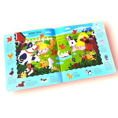 Sách cho bé - Thế Giới Động Vật - Tìm Kiếm Thông Minh Phát Triển Khả Năng Tập Trung - Dành cho trẻ từ 2-6 tuổi