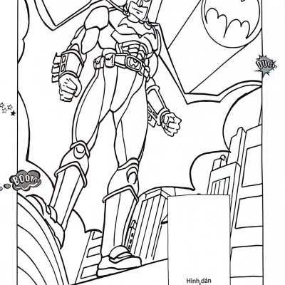 Dán Hình Và Tô Màu - Superhero - Batman (Tái Bản 2024)