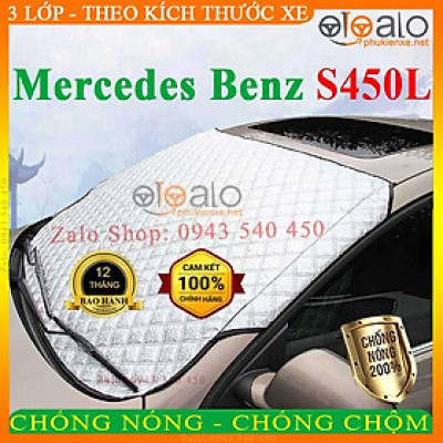 Bạt Che Phủ Xe dành cho Ô Tô Mercedes Benz S450L Cao Cấp 3 Lớp Chống Nắng Nóng Chống Nước Chống xước