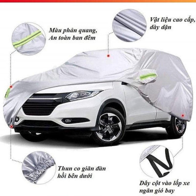 Bạt Phủ Ô Tô VINFAST FADIL, LUX A 2.0, LUX SA 2.0, Chất Liệu Bạt Tráng Nhôm 3 lớp,  có phản quang