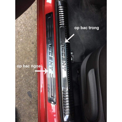Ốp Bậc Dành Cho Xe ACCENT 2018, 2019 2020 2021 mẫu Titan