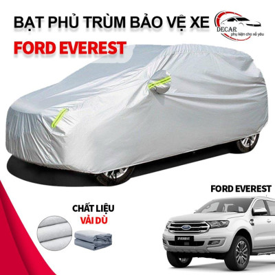 [FORD EVEREST] Bạt phủ xe ô tô 7 chỗ cỡ to Ford Everest , áo chùm phủ kín bảo vệ xe ô tô chất liệu vải dù oxford 