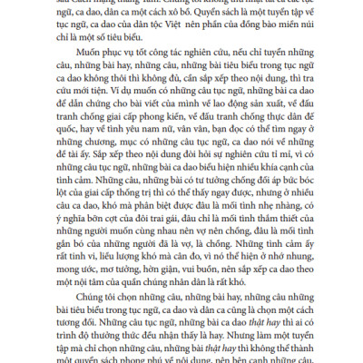 Tục Ngữ, Ca Dao, Dân Ca Việt Nam - Bìa Cứng (Tái Bản 2023)