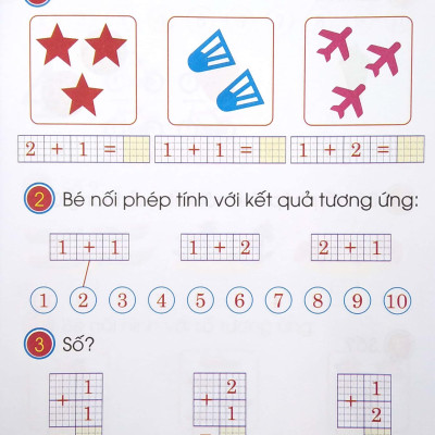 Chuẩn Bị Cho Bé Vào Lớp 1 - Bé Vui Học Toán - Quyển 2 (Tái Bản)