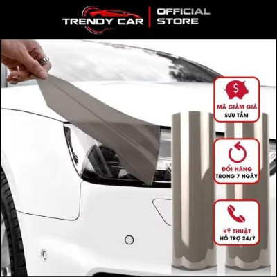 Decal PPF 3 Lớp chuyên dụng cho đèn pha Phủ Bóng PPF. Chống xước, chống ố vàng đến 5năm.Khổ cao 30cm