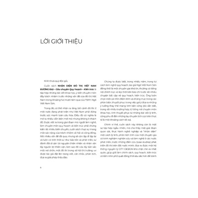 Nhận Diện Đô Thị Việt Nam Đương Đại - Tác Giả Ngô Viết Nam Sơn (PB)