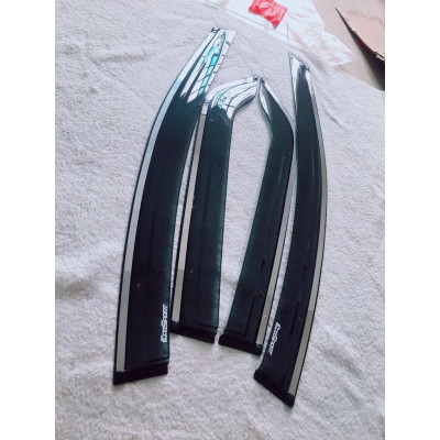 Vè che mưa Ford EcoSport 2018-2022 chỉ mạ crom sáng bóng, chất liệu dày và bền, có vi deo rivew sản phẩm