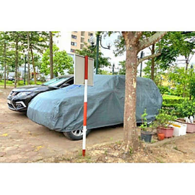 Bạt phủ ô tô chất liệu vải không dệt cao cấp thương hiệu MACSIM dành cho Toyota Prado màu ghi - sử dụng trong nhà, ngoài trời