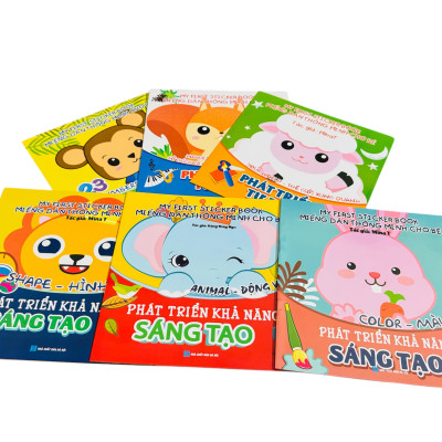 Sách- Combo 6 Cuốn sách Miếng dán Thông minh cho bé - My First Sticker Book (Phát triển Tư Duy và Khả năng Sáng tạo)