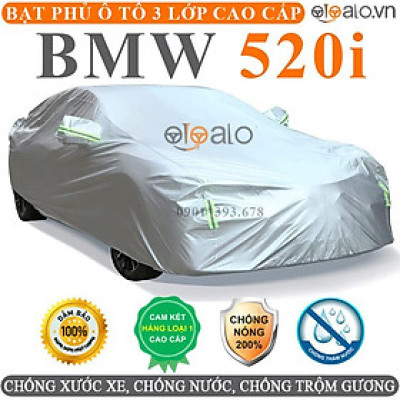 Bạt phủ xe ô tô BMW 520i vải dù 3 lớp CAO CẤP BPXOT