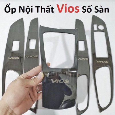 Bộ ốp trang trí nội thất TOYOTA VIOS 2021 van titan cao cấp, bộ 5 chi tiết