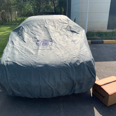 Bạt phủ ô tô chất liệu vải không dệt 3 lớp cao cấp thương hiệu MACSIM cho xe ô tô Toyota Fortuner - màu ghi