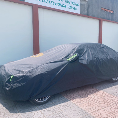 Bạt phủ ô tô Mercedes C chất liệu Polyester - màu đen cao cấp MACSIM 