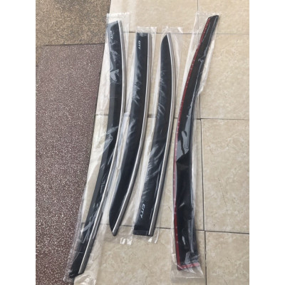 Vè che mưa xe Honda City đời 2021 - 2022 chỉ inox cao cấp nhất thị trường - Giá 1 bộ