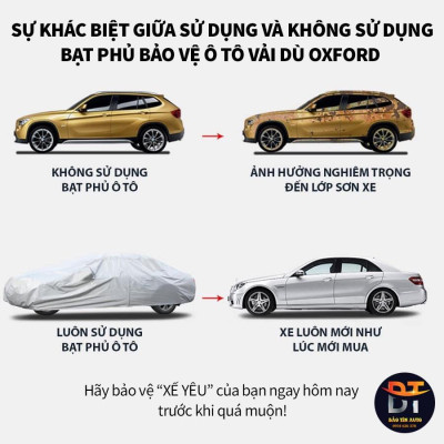 Bạt che kín bảo vệ xe ô tô Mitsubishi Grandis tráng bạc cao cấp, vải bông chống xước 3 lớp vải dù Oxford