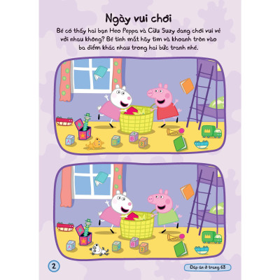 Sách Tương Tác - Cùng Học Cùng Chơi Với Peppa Pig - Cuộc Sống Hạnh Phúc Của Peppa Và George - Bản Quyền