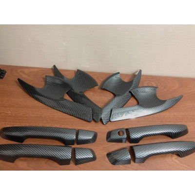 Ốp Tay Nắm+ Hõm Cửa Xe HONDA CRV 2018-2019-2020-2021 Mẫu Cacbon, Ốp Trang Trí Xe ô tô