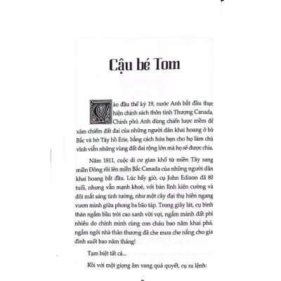 Thomas Edison - Thiên Tài Bắt Đầu Từ Tuổi Thơ