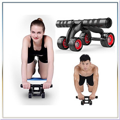 Con Lăn Tập Bụng 4 Bánh + Đệm Lót