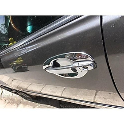 Bộ ốp tay nắm, hõm cửa xe dành cho Toyota Camry 2019 -2021 mạ Crom