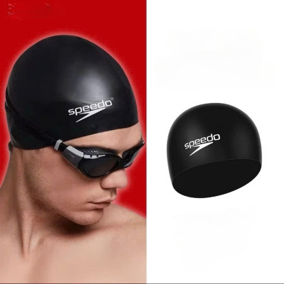 Nón Bơi Vải Silicon Cao Cấp Mềm Mại Kiểu Dáng Năng Động Dành Cho Vận Động Viên Chuyên Nghiệp Hoặc Người Có Sở Thích Đi Bơi Mỗi Ngày Mũ Bơi Màu Đen