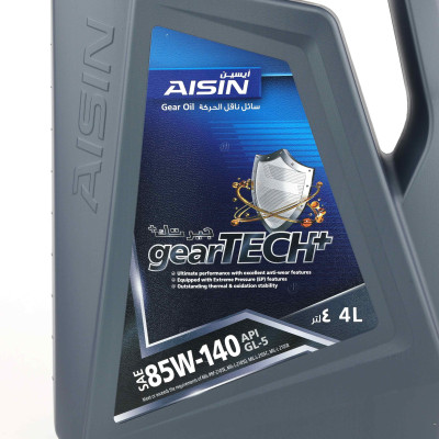 Nhớt Hộp Số Thường AISIN GSL585144P 85W-140 GL-5 Geartech+ 4L