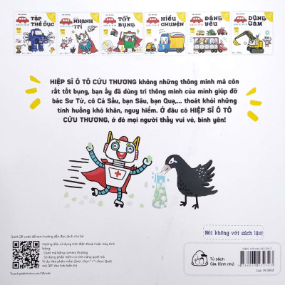 Ehon Kỹ Năng Nhận Biết - Cảm Xúc - Biệt Đội Xe Biến Hình - Hiệp Sĩ Ô Tô Nhanh Trí (Từ 1 - 6 Tuổi)