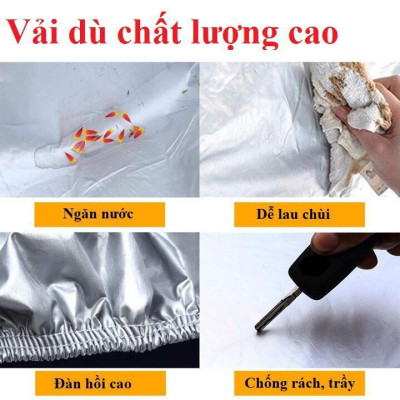 Bạt che phủ xe ô tô 2 lớp dành cho xe KIA CERATO - bạt trùm xe ô tô vải dù hàng cao cấp