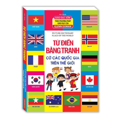 Sách - Combo Từ điển bằng tranh - Bảng chữ cái Tiếng Việt +Cờ Các Quốc Gia Trên Thế Giới (bìa cứng)