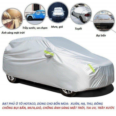 Bạt vải dù oxford bảo vệ xe ô tô Hyundai Accent phủ trùm kín cao cấp , áo trùm xe 5 chỗ chống nắng, mưa