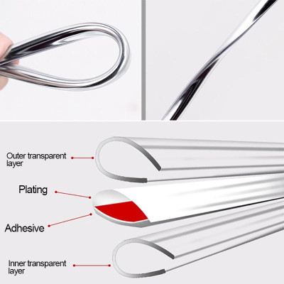 10 Mét Xe Cạnh Cửa Bảo Vệ Đa Năng Tự Động Chống Trầy Xước Dây Ô Tô Chống Xước Cho Không Khí Đầu Ra cửa Hood