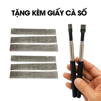 COMBO 1 Dụng Cụ Cà Số & 20 Bộ Giấy Cà Số Khung Số Máy Cắt Sẵn